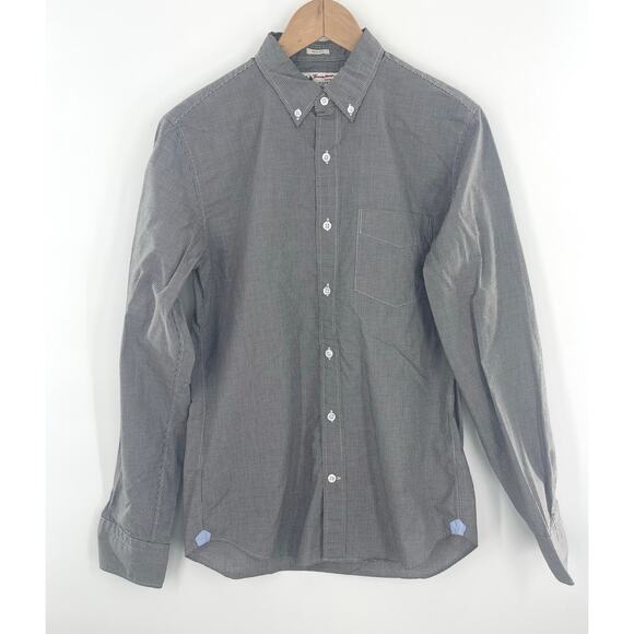 Thomas Mason for J.Crew Slim Fit Checkered Button Down Long Sleeve Shirt Small - Picture 1 of 8